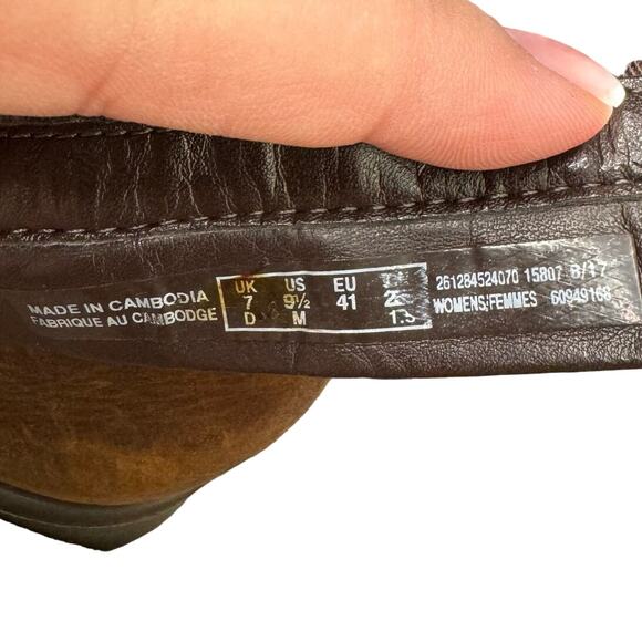 Clarks Brown Orinoco Art Leather Mid Calf Boots Size 9.5 - Picture 6 of 6